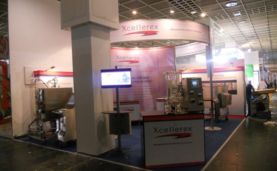 Skyline Northeast Xcellerex trade show custom island