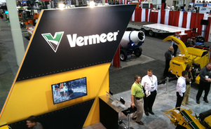 Vermeer custom island exhibit display