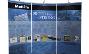 MetLife trade show banner stands